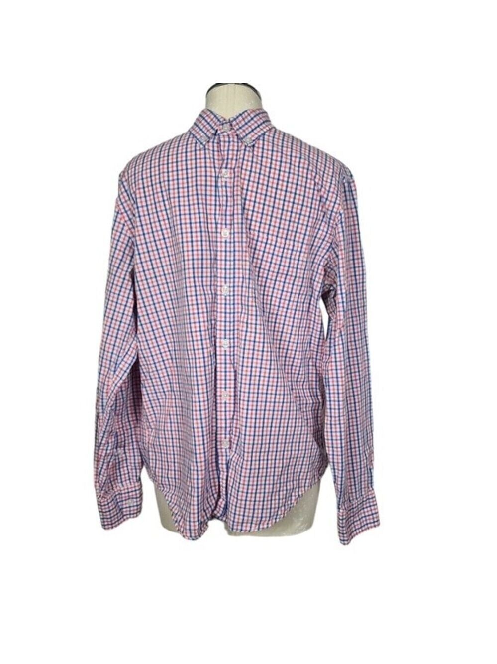 J. Crew Factory Plaid Long Sleeve Men's Button Down Shirt M